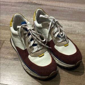 Madewell White and Brown Sneakers Retro-Inspired Design